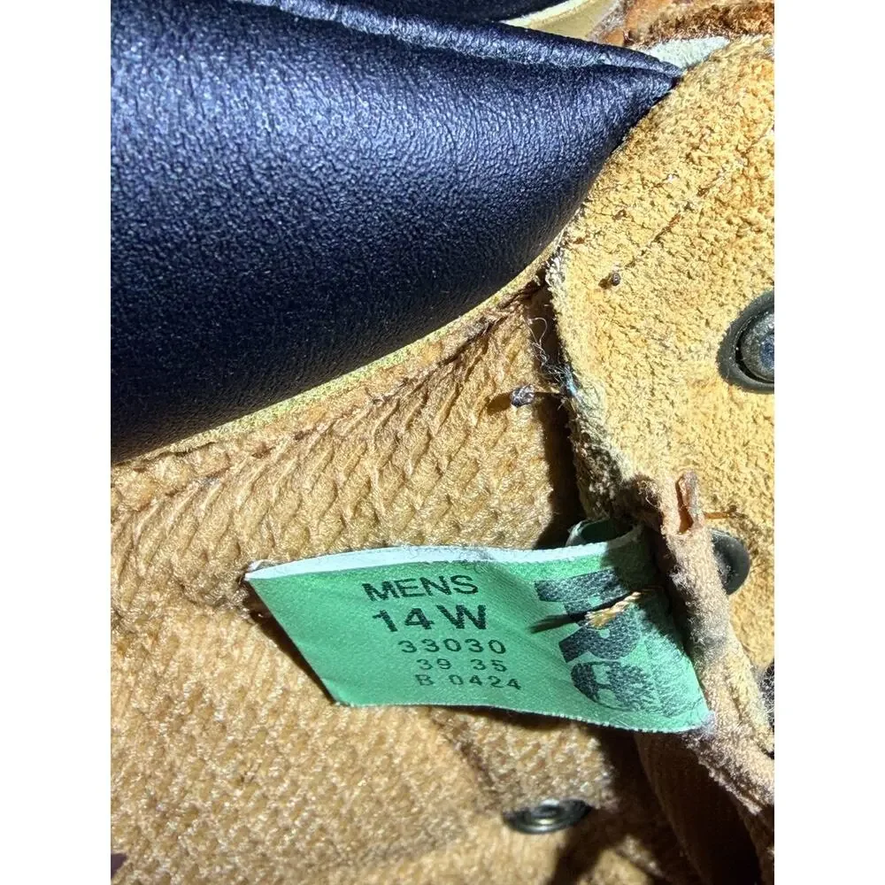 Timberland PRO 24/7 Work Boots Men’s 14W Wheat Leather Soft Toe Size 14 Wide